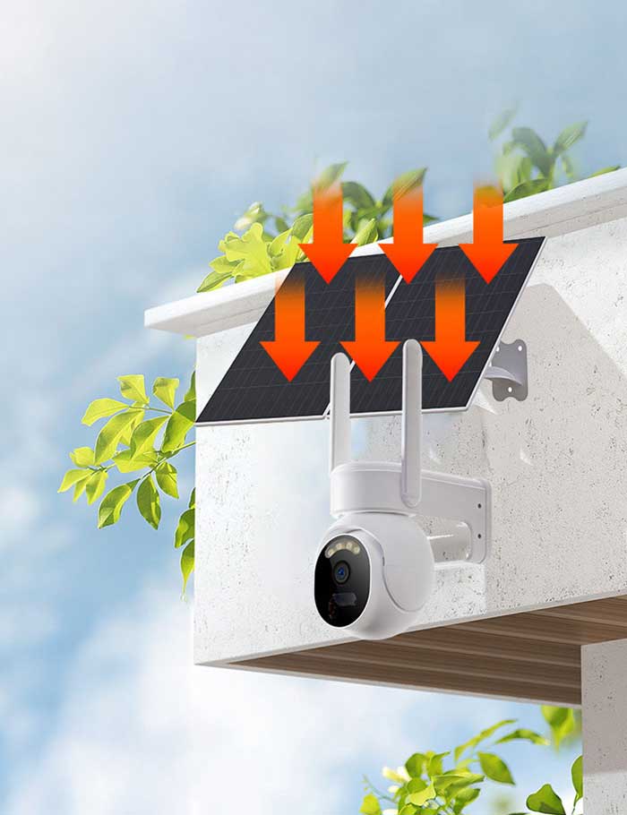 Cámara de Seguridad Solar 4G Exterior 2.0MP ZDC-Q9-4G