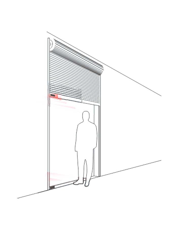 Sensor Inalámbrico para Puertas Enrollables ZDD-411MW