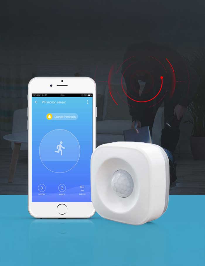 Detector de movimiento inteligente WiFi  ZDD-002PIR-WF
