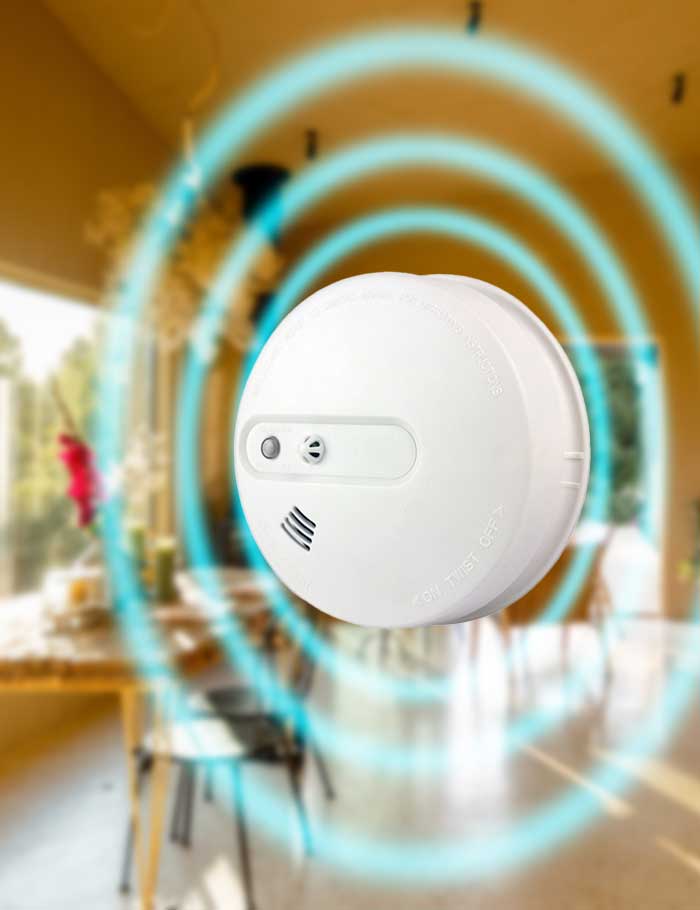 Detector de Humo y Calor Inalámbrico ZDD-307SHW