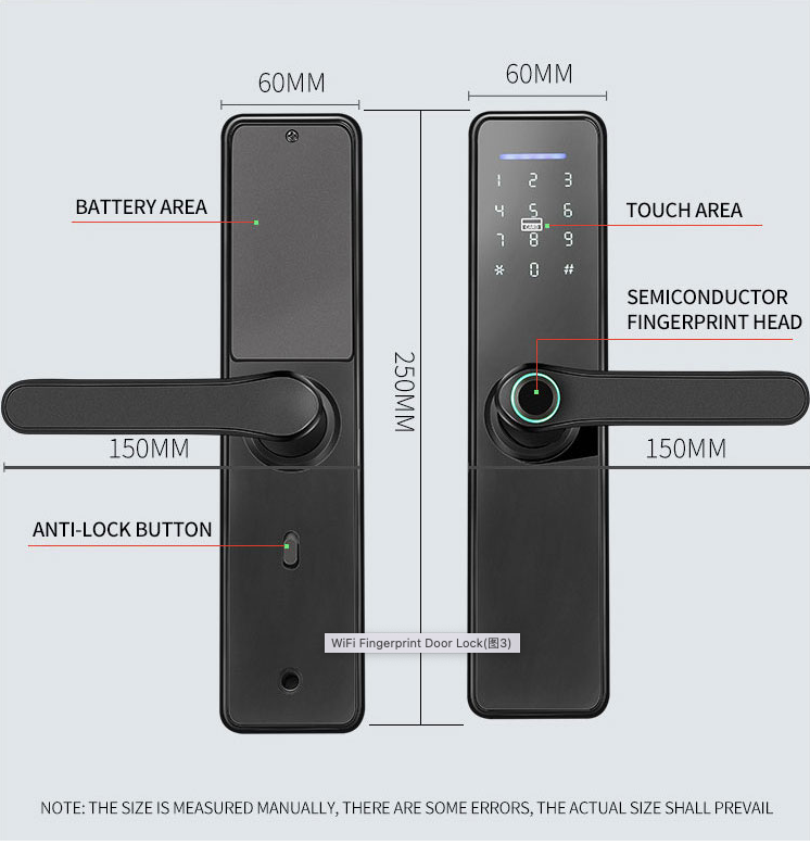 Cerradura Inteligente con huella Digital ZDSL-101WF